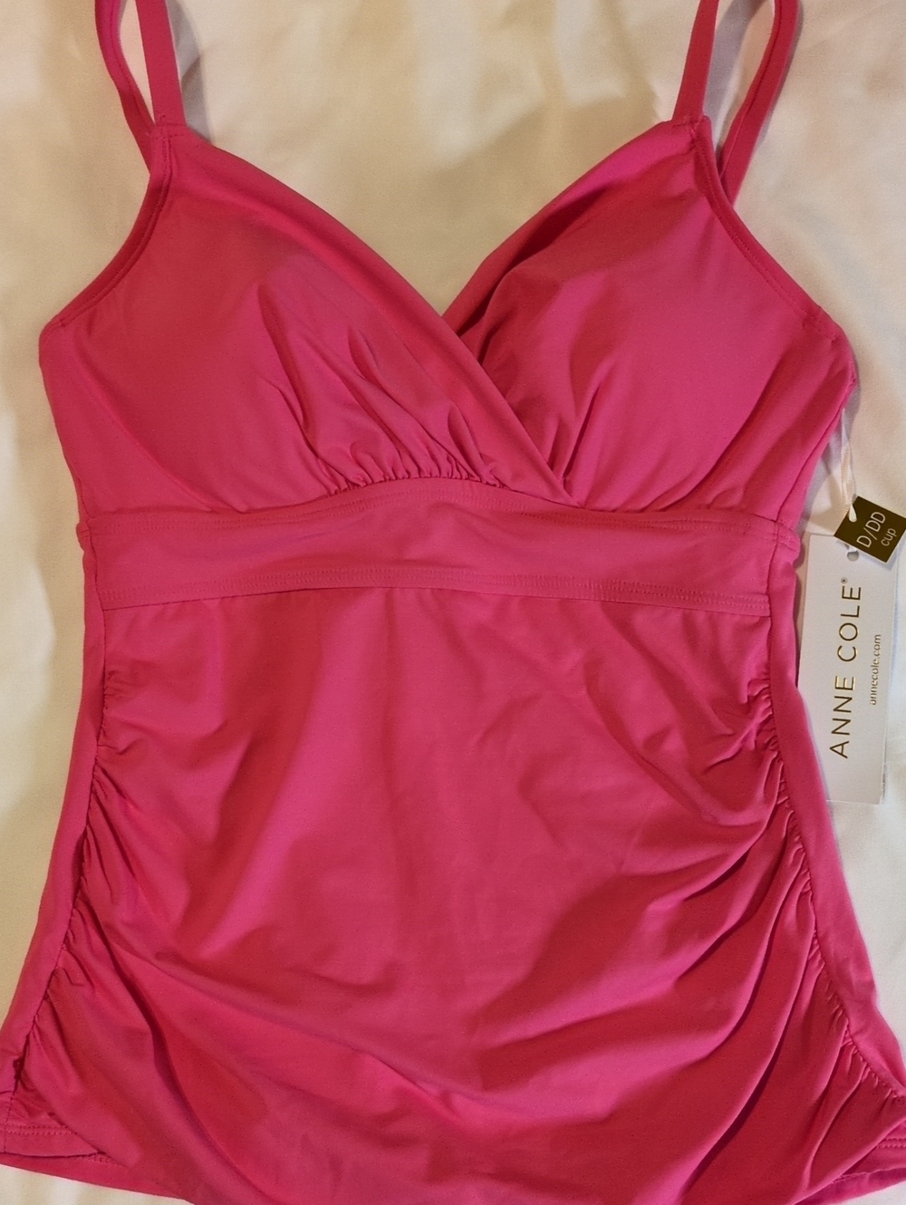 Anne Cole Women's Hot Pink  Swim Tank 32DD/34D Tankini